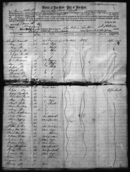 William Tapscott Passenger List