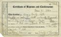 Grace Astle - Baptism and Confirmation Certificate