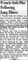 John Francis Astle Jr - Obituary