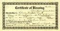 Charles W. Frank - Certificate of Blessing