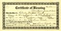 Charles W. Frank - Certificate of Blessing Charles W. Frank - Certificate of Blessing